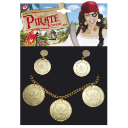 Sada pirát náhrdelník a náušnice